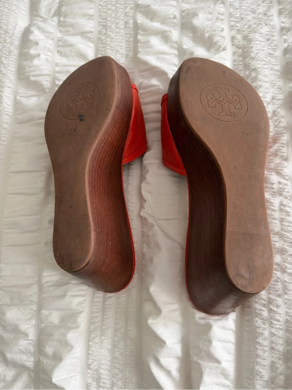 Tory Burch Selma Platform Wedge Slide Sandals. Size 10M - Picture 9 of 10